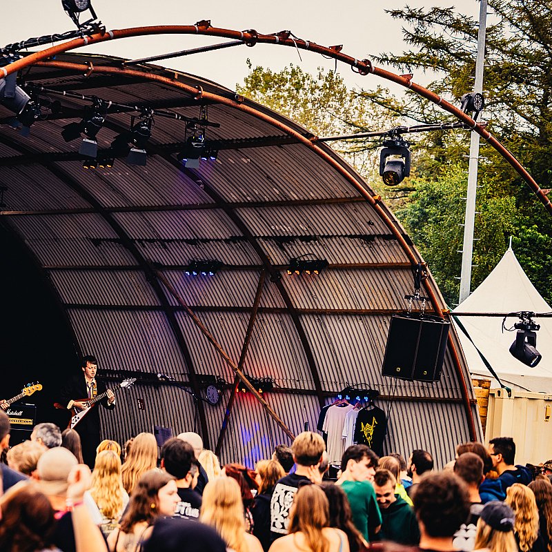 Black Leather Jacket at Crammerock 2024