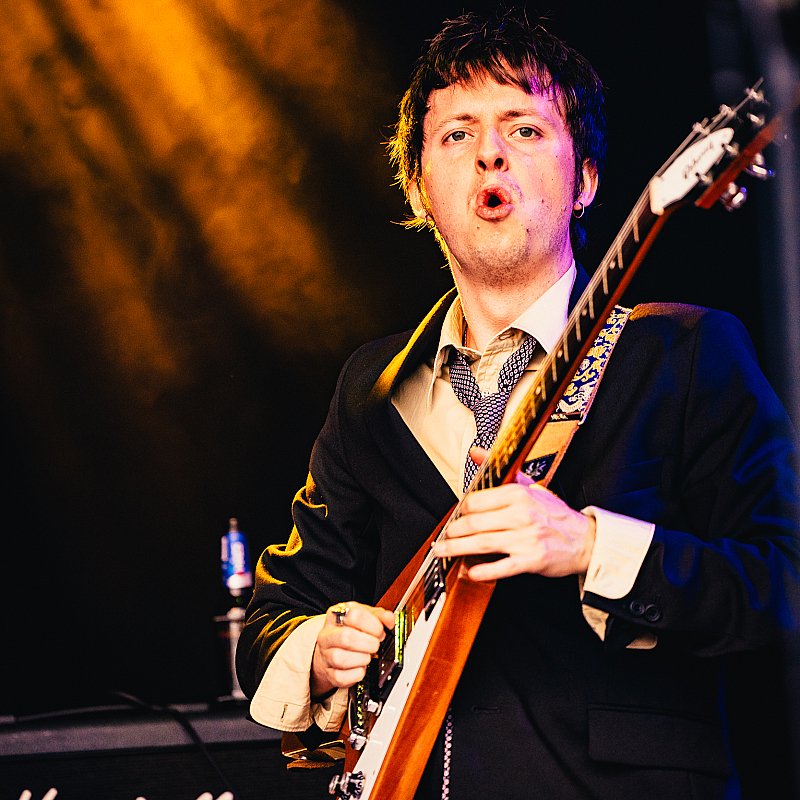 Black Leather Jacket at Crammerock 2024