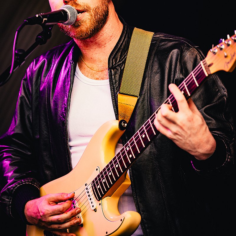 Black Leather Jacket at Crammerock 2024