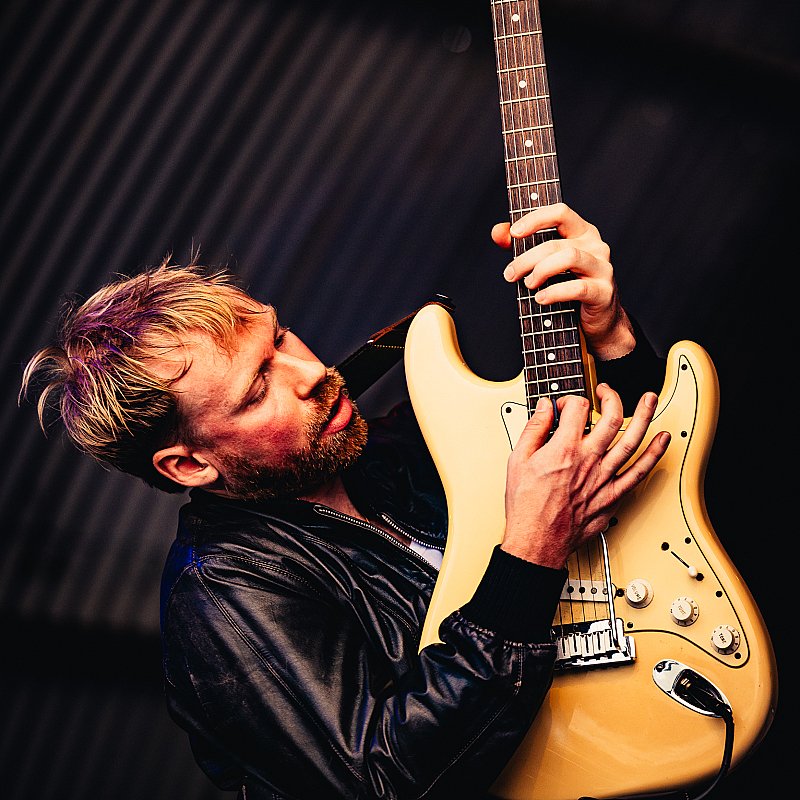 Black Leather Jacket at Crammerock 2024