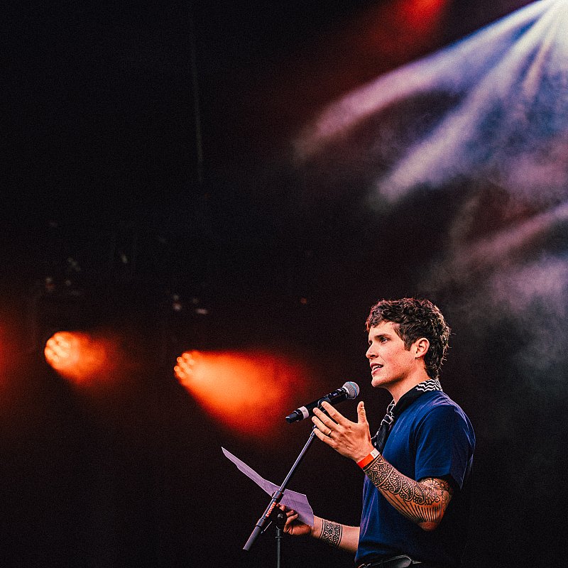 Max La Manna at Show Up For Humanity