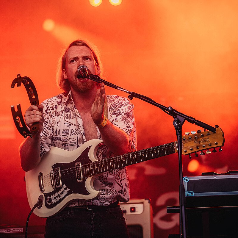 Black Leather Jacket at Boomtown 2019