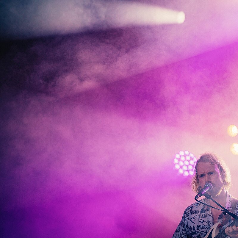 Black Leather Jacket at Boomtown 2019