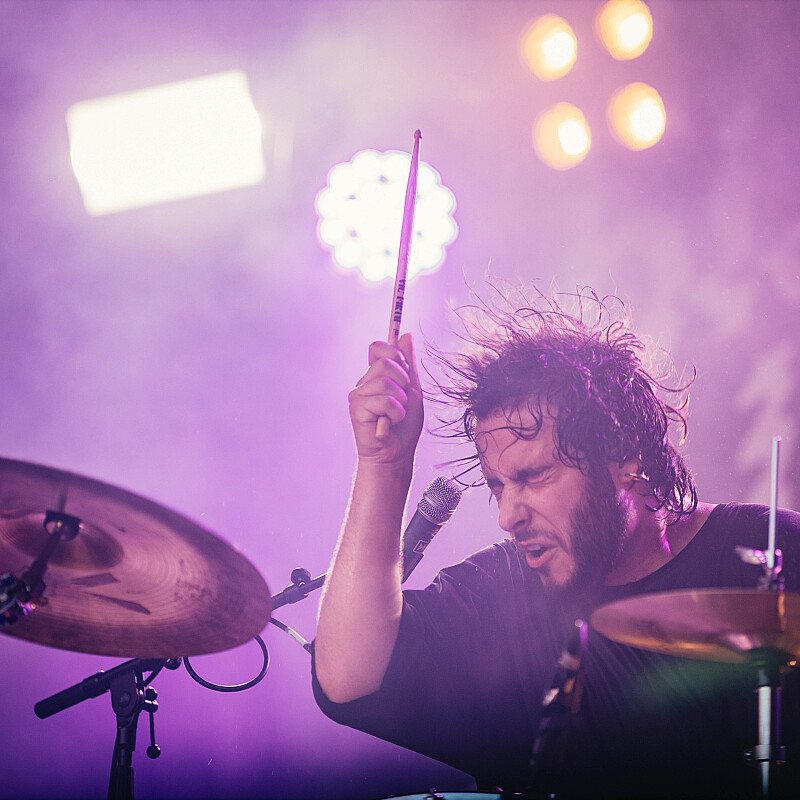 Black Leather Jacket at Boomtown 2019