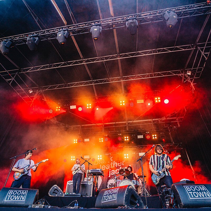 Black Leather Jacket at Boomtown 2019